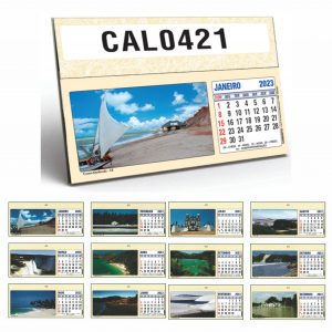 Calendário de Mesa Tamanho: 11,8cm x 15,8cm (Ref.: 420 e 421)