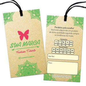 Tags em Papel Reciclado